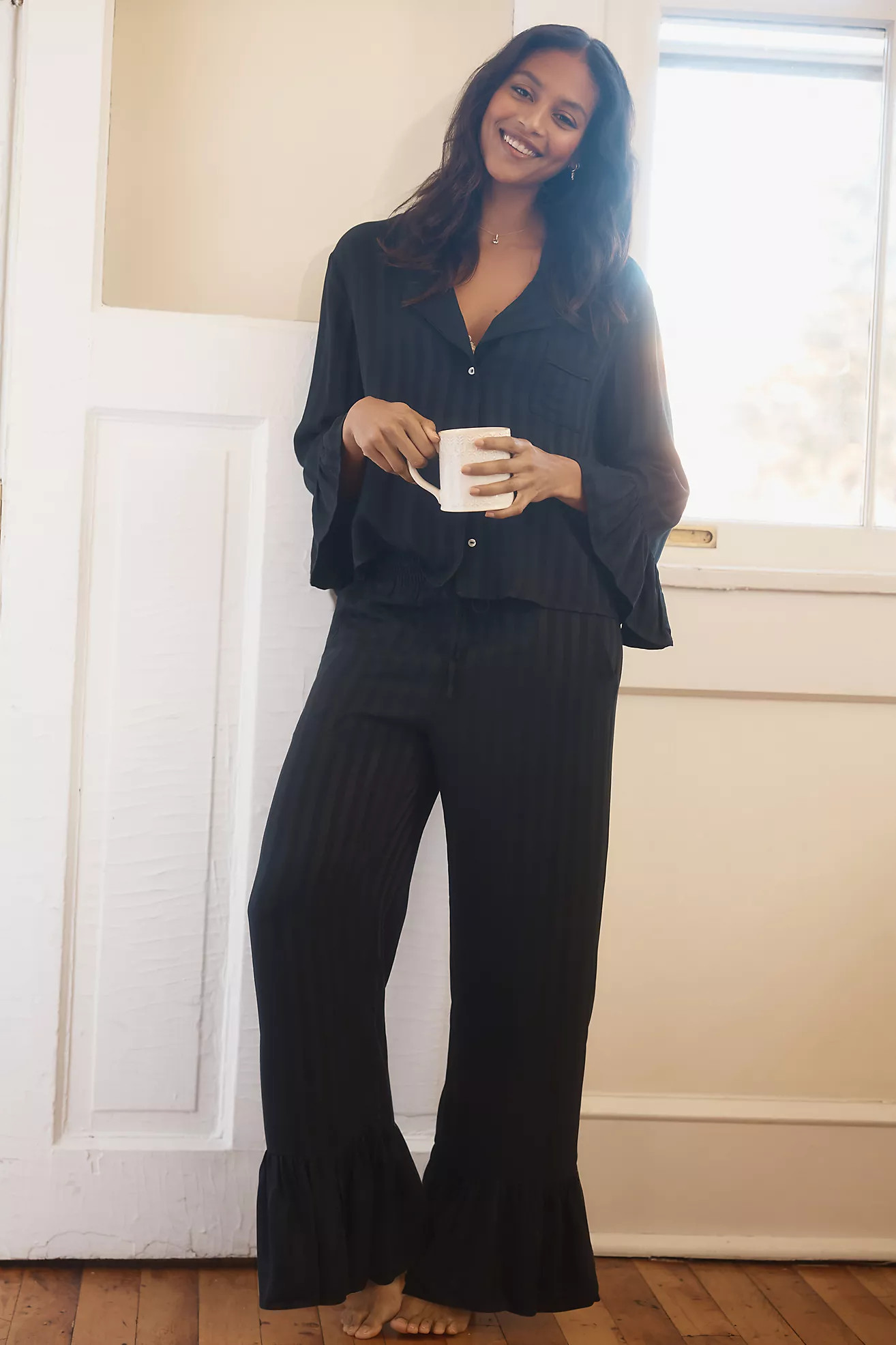 By Anthropologie Ruffle Pajama Pants | Anthropologie (US)