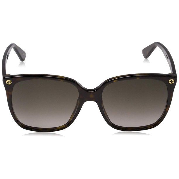 Gucci Dark Havana Square Sunglasses | Walmart (US)