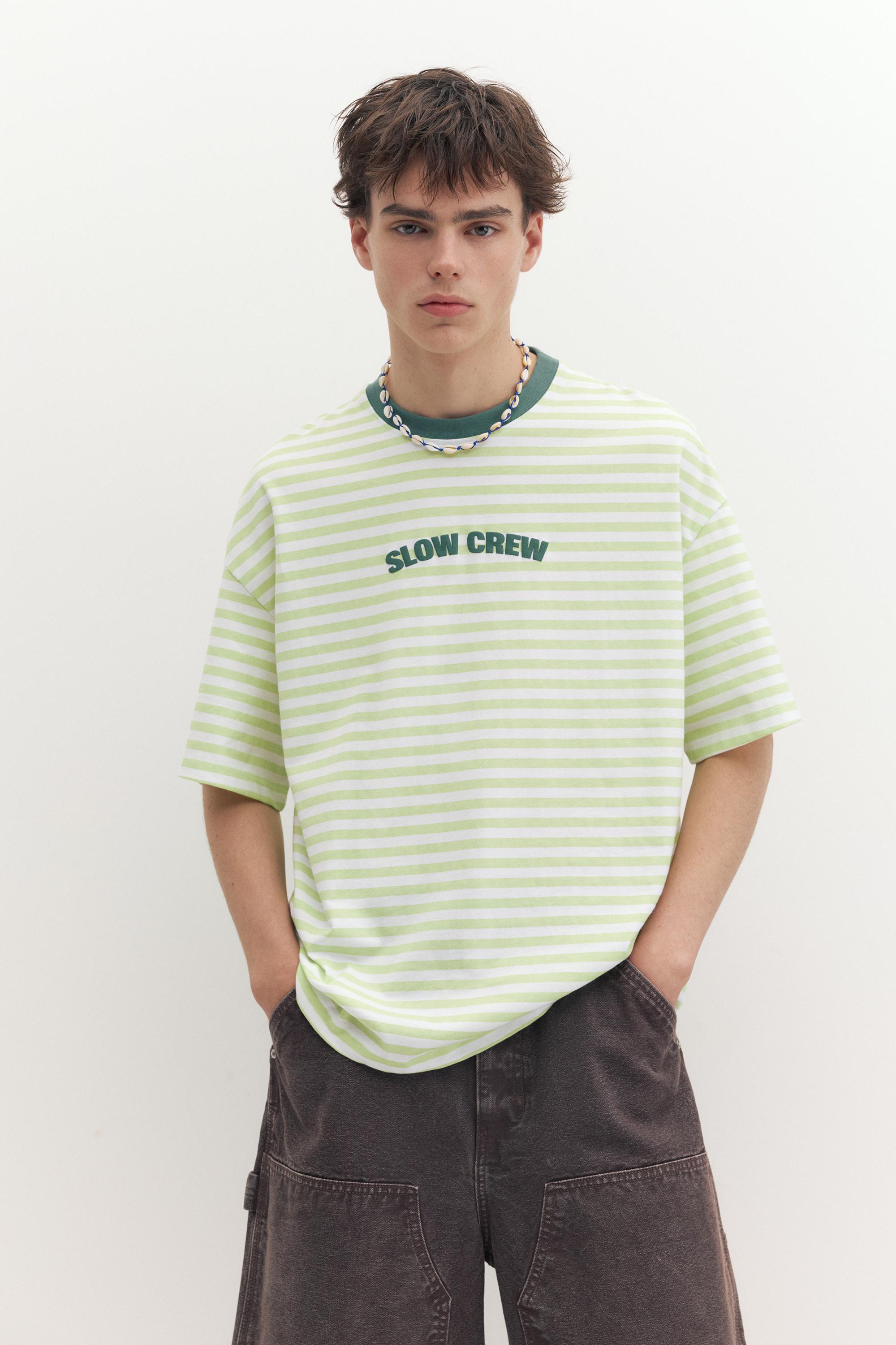 STWD boxy striped T-shirt | Pull&Bear United Kingdom | PULL and BEAR UK