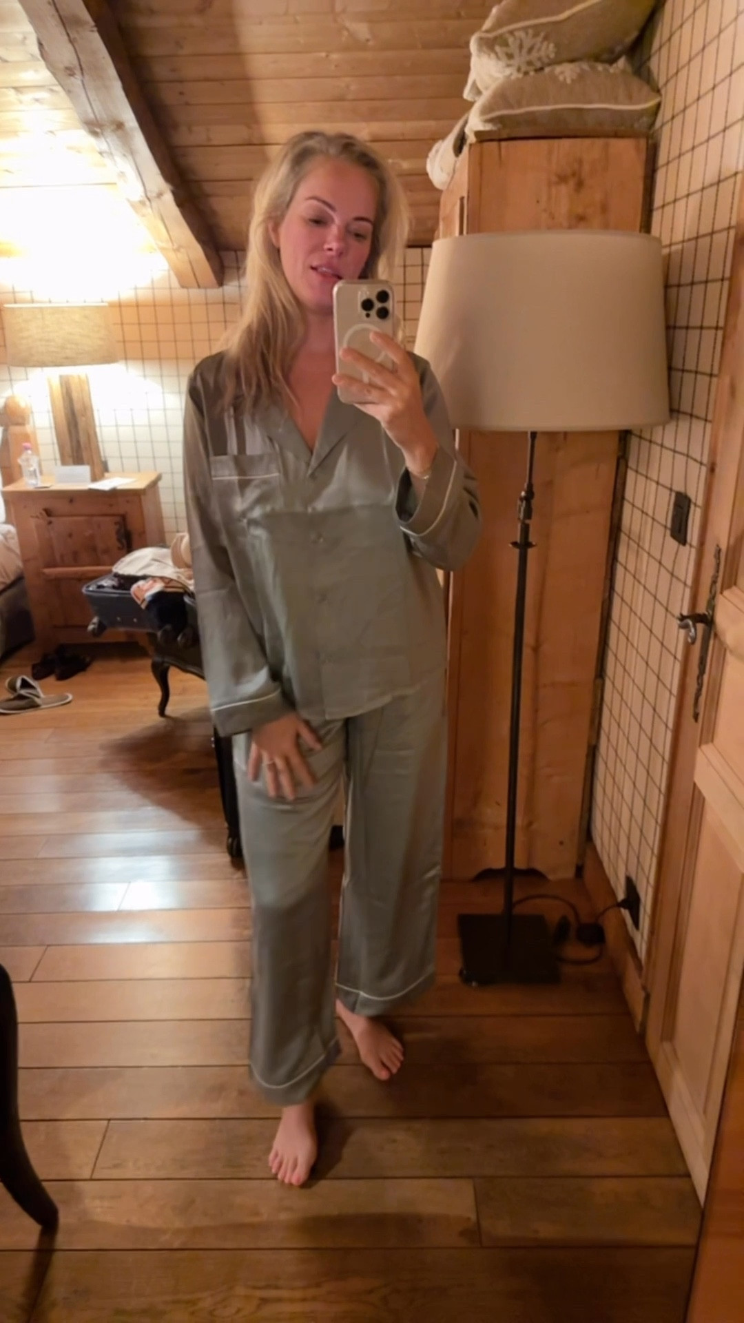 Sharing these sleek and pretty jammies before heading to bed! They are one of my fave OG pajama brands and i love this seafoam color for spring! BONUS: The silk is washable and SO soft

#LTKTravel #LTKOver40 #LTKWatchNow