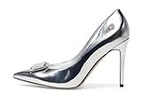 Nine West Women's FARAS Pump, Silver 040, 8 | Amazon (US)