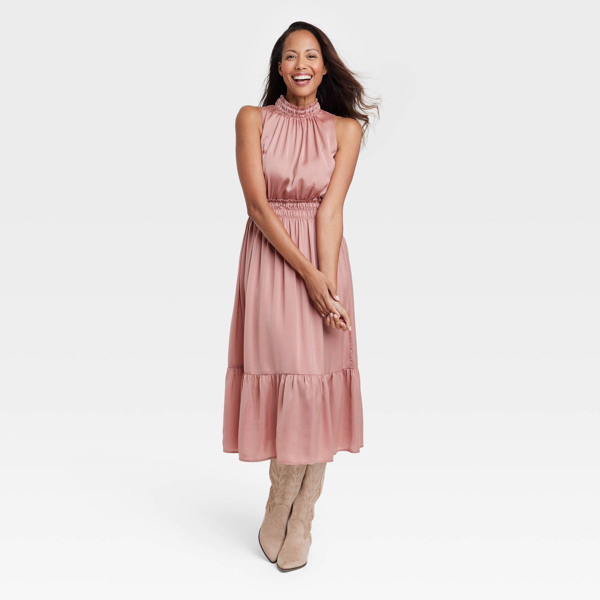 Women's Tank Satin Wrap Dress - Knox Rose™ | Target