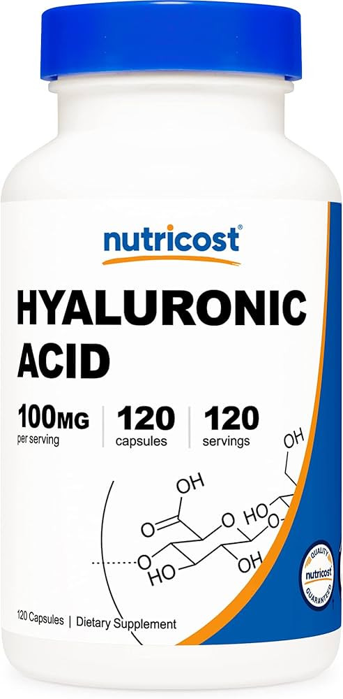 Nutricost Hyaluronic Acid Capsules 100mg,120 Vegetarian Capsules - Gluten Free, Non-GMO | Amazon (US)