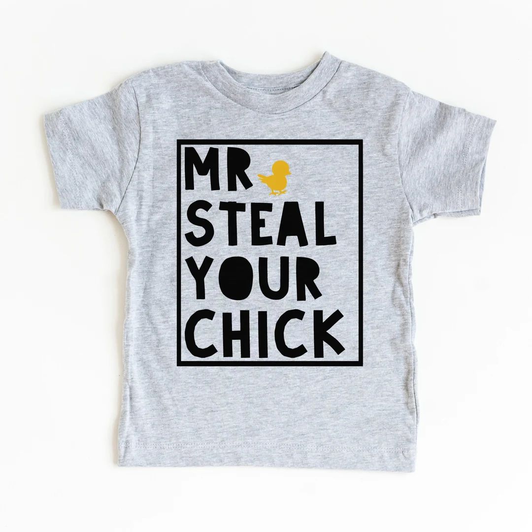 Funny Boys Easter Shirt - Mr Steal Your Chick Toddler Easter Shirt, Toddler Boy Easter Tee, Baby ... | Etsy (US)