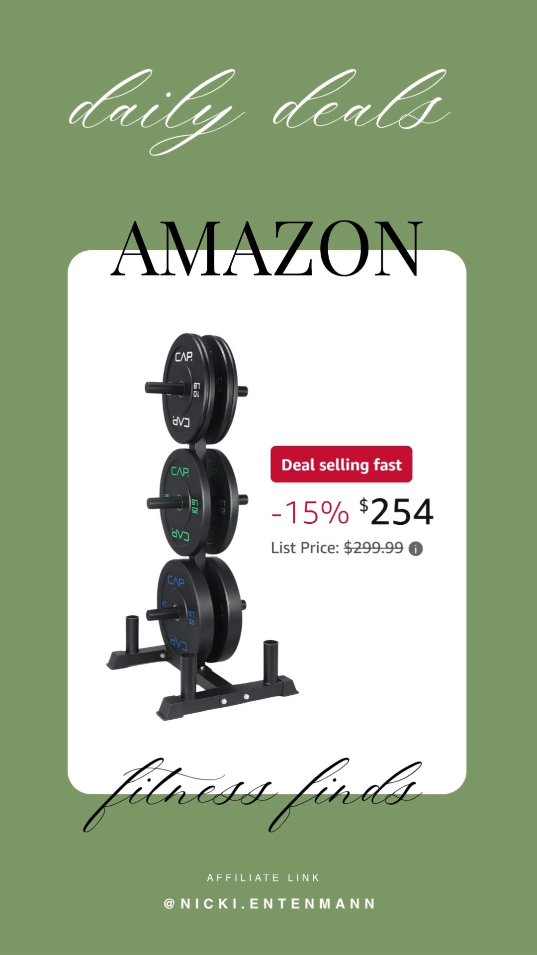 This CAP Barbell 2 inch Olympic bumper plate weight set with 6 post rack brings cheerful strength and effortless organization to everyday workouts. #BarbellSet #OlympicWeights #BumperPlates #WeightRack #HomeGym #FitnessGear #WorkoutEssentials #StrengthTraining #GymEquipment #ActiveLifestyle 🏋️‍♂️💪✨
 

 #LTKfitnessgoals #LTKActive #LTKHome
