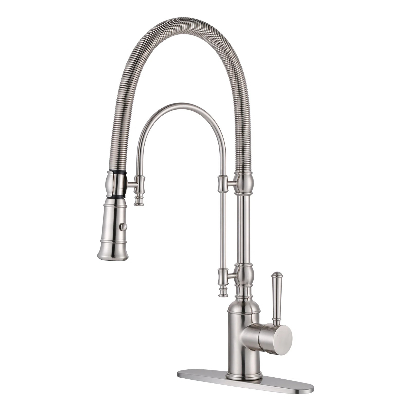 Pull Out Gooseneck High-Arc Kitchen Faucet KB122009-AS | Wayfair North America