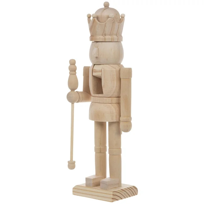 Wood Nutcracker With Staff Christmas Decoration Gift - Walmart.com | Walmart (US)