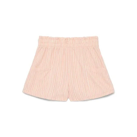 Wonder Nation Little Girls Knit Paperbag Shorts, Sizes 4-10 | Walmart (US)
