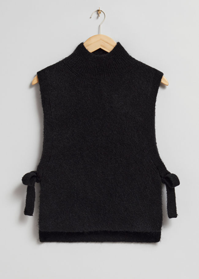Mock Neck Wool Tie Vest | & Other Stories US