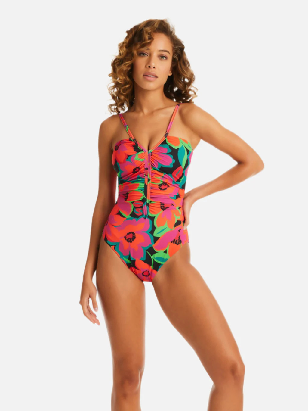 Shirred Front One-Piece Savage Gardener | Sanctuary Clothing