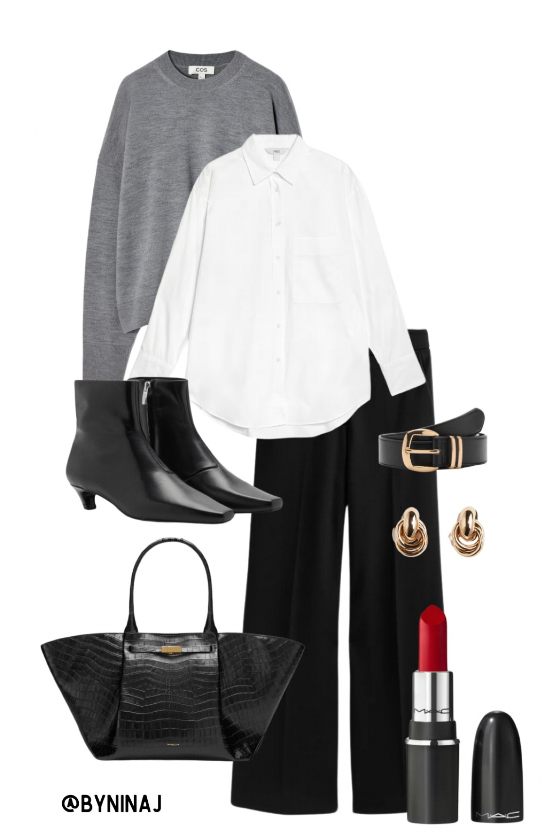 So this outfit is so a bit of me. Simple, comfortable and classic. It’s super easy to recreate. With a simple outfit I do think the details need to be there to add interest. Like the earrings, belt, popped collar and red lipstick.

Let me know what you think!

@uniqloeurope Jumper
@zara Shirt
@boden Trousers
@mango Boots
@lkbennettlondon Belt

Will link all to my @ltk.europe account!

#over40style #over40fashion #over30fashion #over30style #classicstyle #simpleoutfits #winteroutfitideas #workwearstyle #workwearinspiration