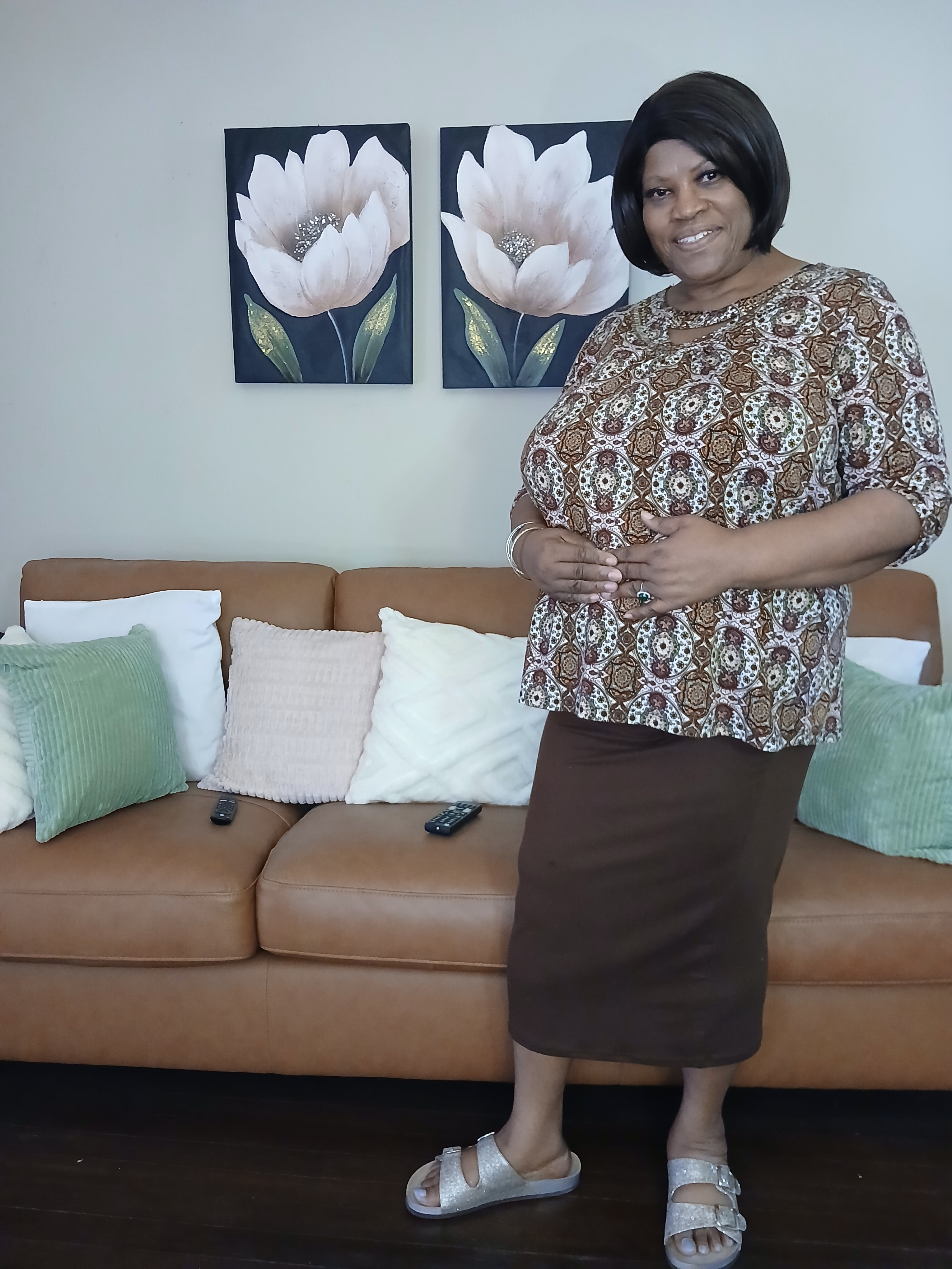 Outfit suggestion: Boho chic top, brown skirt, and gold sandals. #bohochic #ad

#LTKPlusSize #LTKootd #LTKMidsize #LTKPlusSize