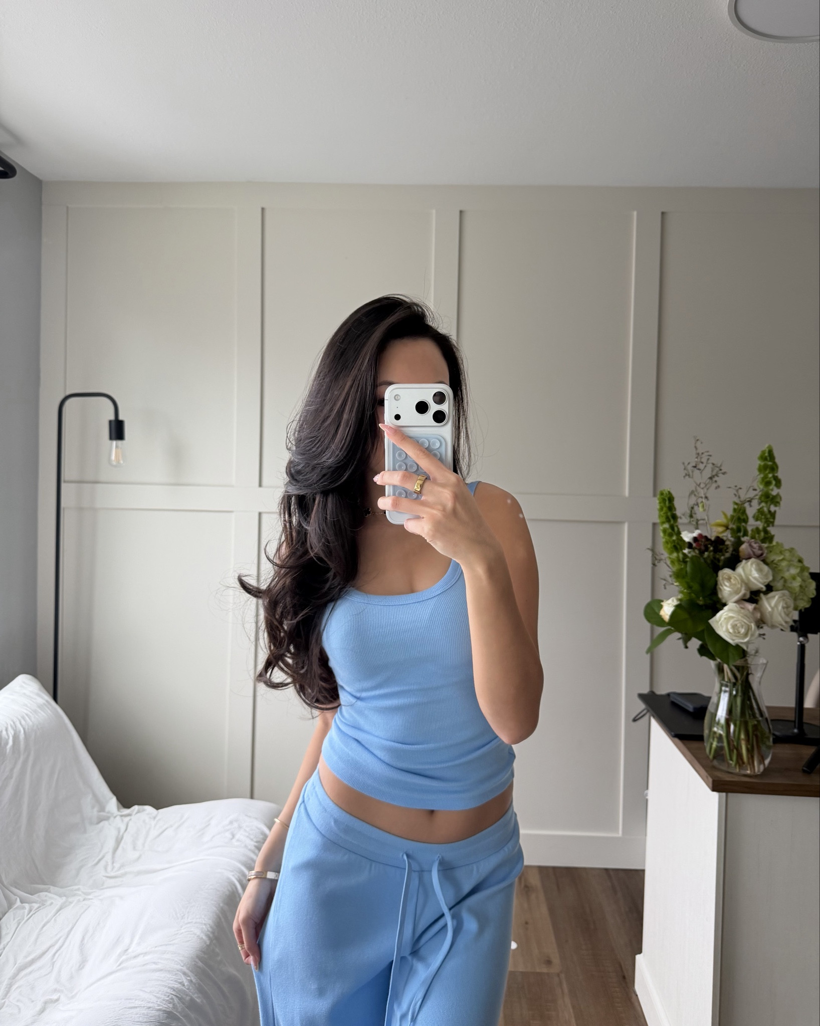 $96 NEW postcard blue aritzia loungewear set ☁️🫧🩵

new in at aritzia this week for their spring collection drop!! if you’re not needing anymore sweatfleece sets like me… then this is perfect for the upcoming spring/summer weather since the material is thin, breezy, comfy, and still flattering :)

wearing size XXS for the blue ribbed cami tank top and size XS for the pants.

#LTKootd #LTKSeasonal #LTKPetite