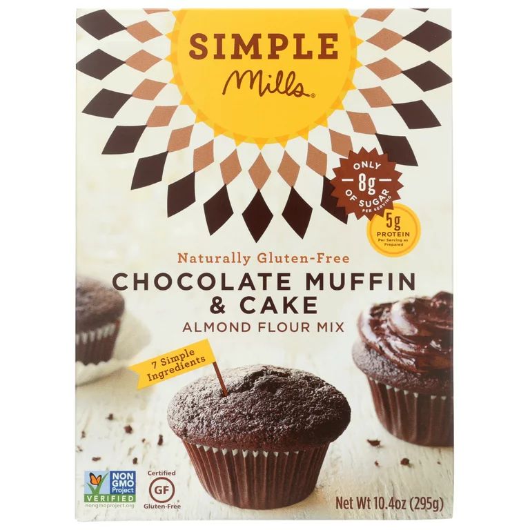 Simple Mills Chocolate Muffin And Cake Baking Mix, 10.4 Oz | Walmart (US)