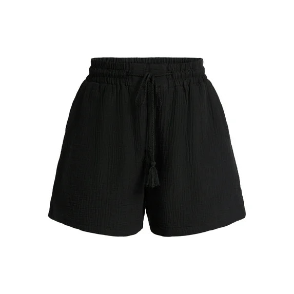 Time and Tru Women's and Women's Plus Woven Short Coverup, Sizes XS - 3X | Walmart (US)