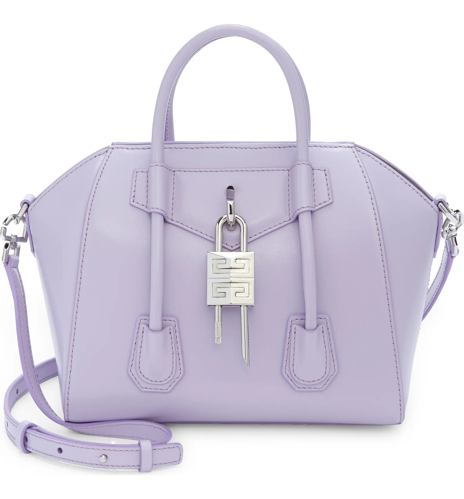Givenchy Mini Antigona Lock Leather Satchel | Nordstrom | Nordstrom