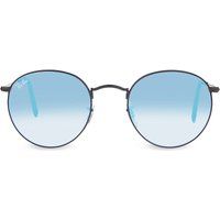 Ray-Ban RB3447 round-frame sunglasses, Mens, Shiny black | Selfridges