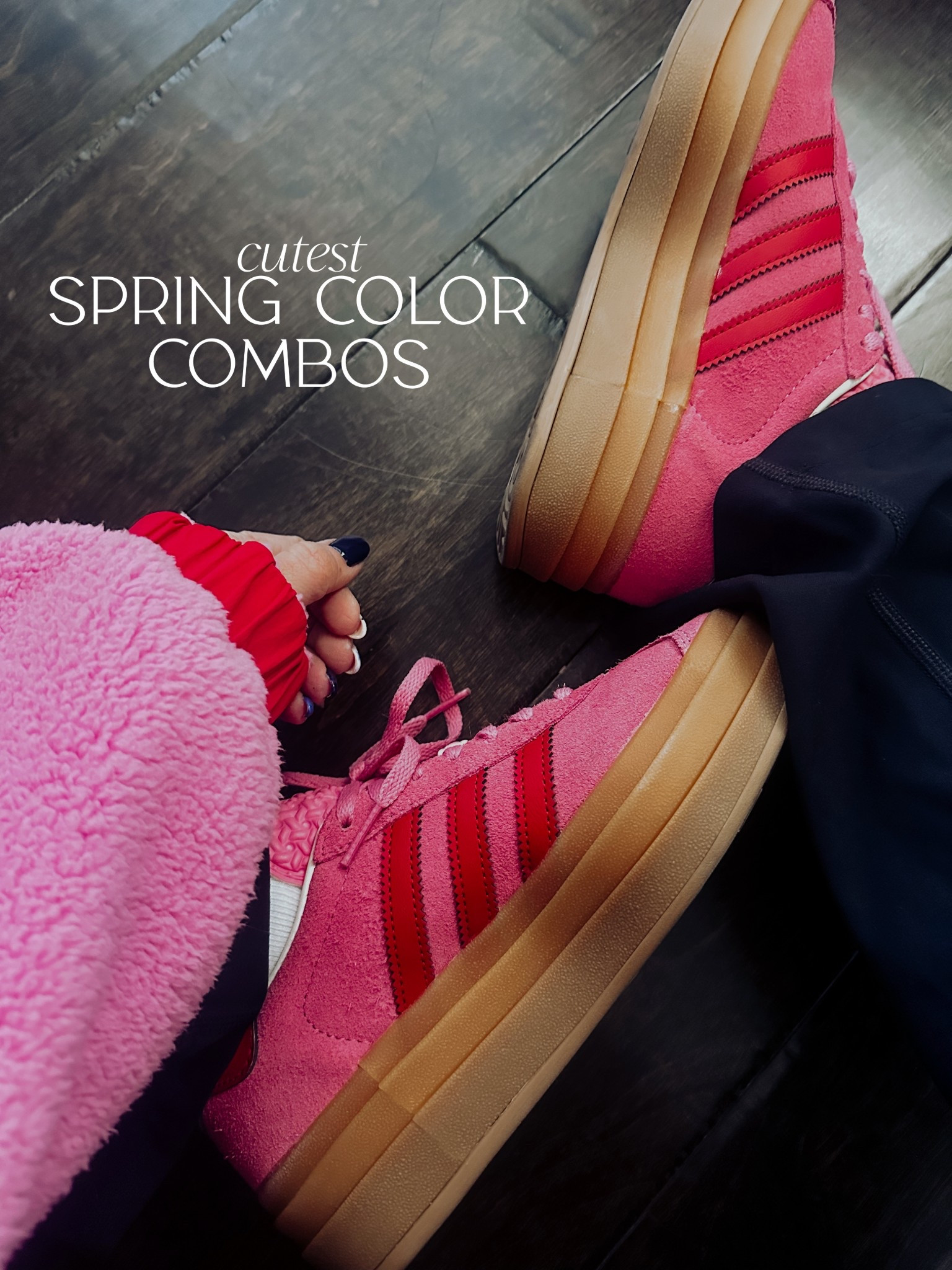 Give me all the spring color combos! ❤️🩷


Adidas sambas | sneakers | casual 

#LTKmomlife #LTKOver40 #LTKActive