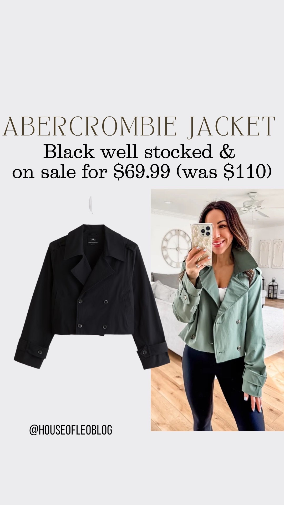 Wearing small spring jacket. Abercrombie sale.

#LTKSaleAlert #LTKOver40