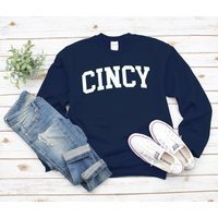 Cincy Sweatshirt, Cincinnati Sweater, Oh Crewneck, Gift, Comfort S-5xl USA Size Men's Women's Unisex | Etsy (US)