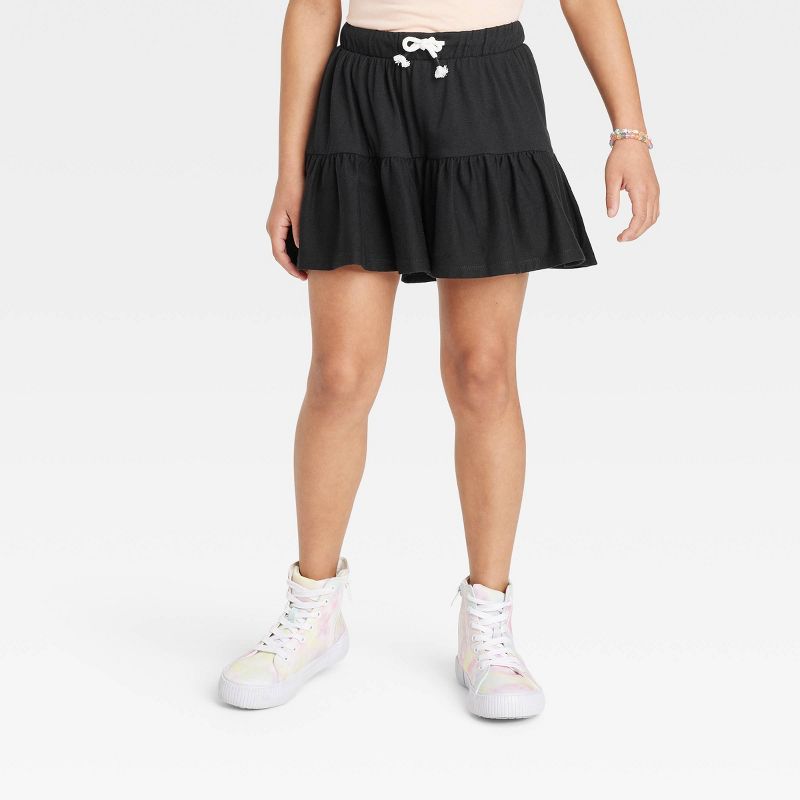 Girls' Tiered Knit Skort - Cat & Jack™ | Target