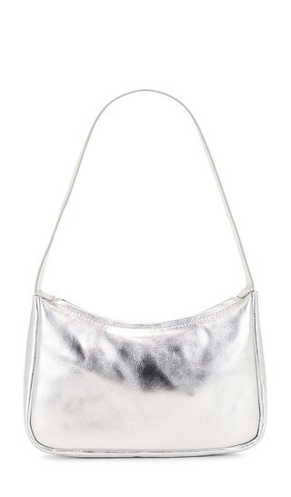 St. Agni 90s Petit Shoulder Bag in Metallic Silver. | Revolve Clothing (Global)