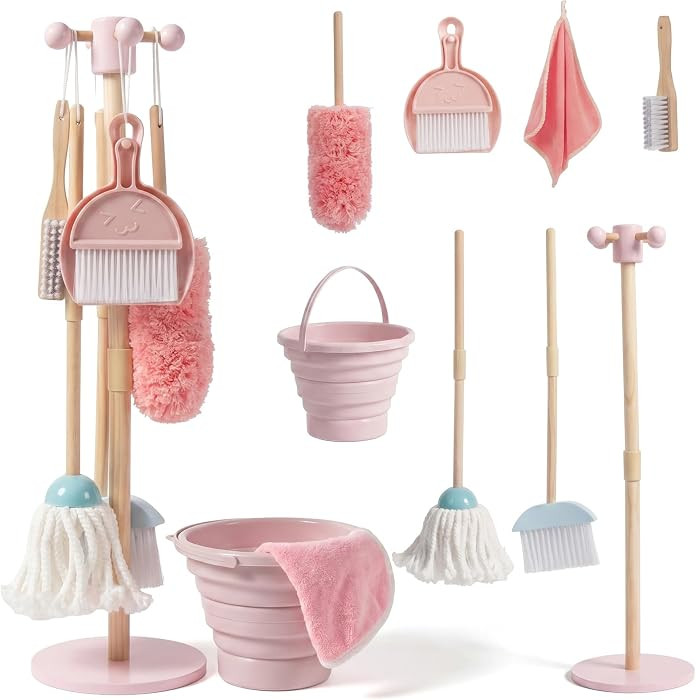 Kids Cleaning Set, Housekeeping Play Broom Set for Kids 3-8 | Amazon (US)