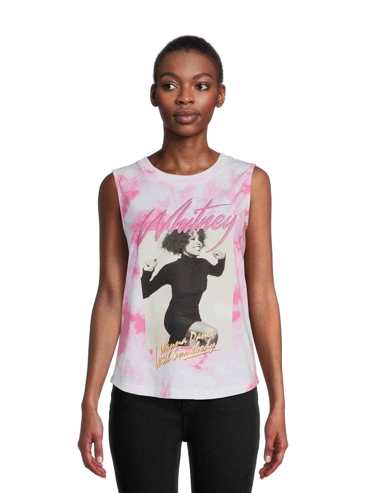 Time and Tru Women's Graphic Print Band Tank Top | Walmart (US)