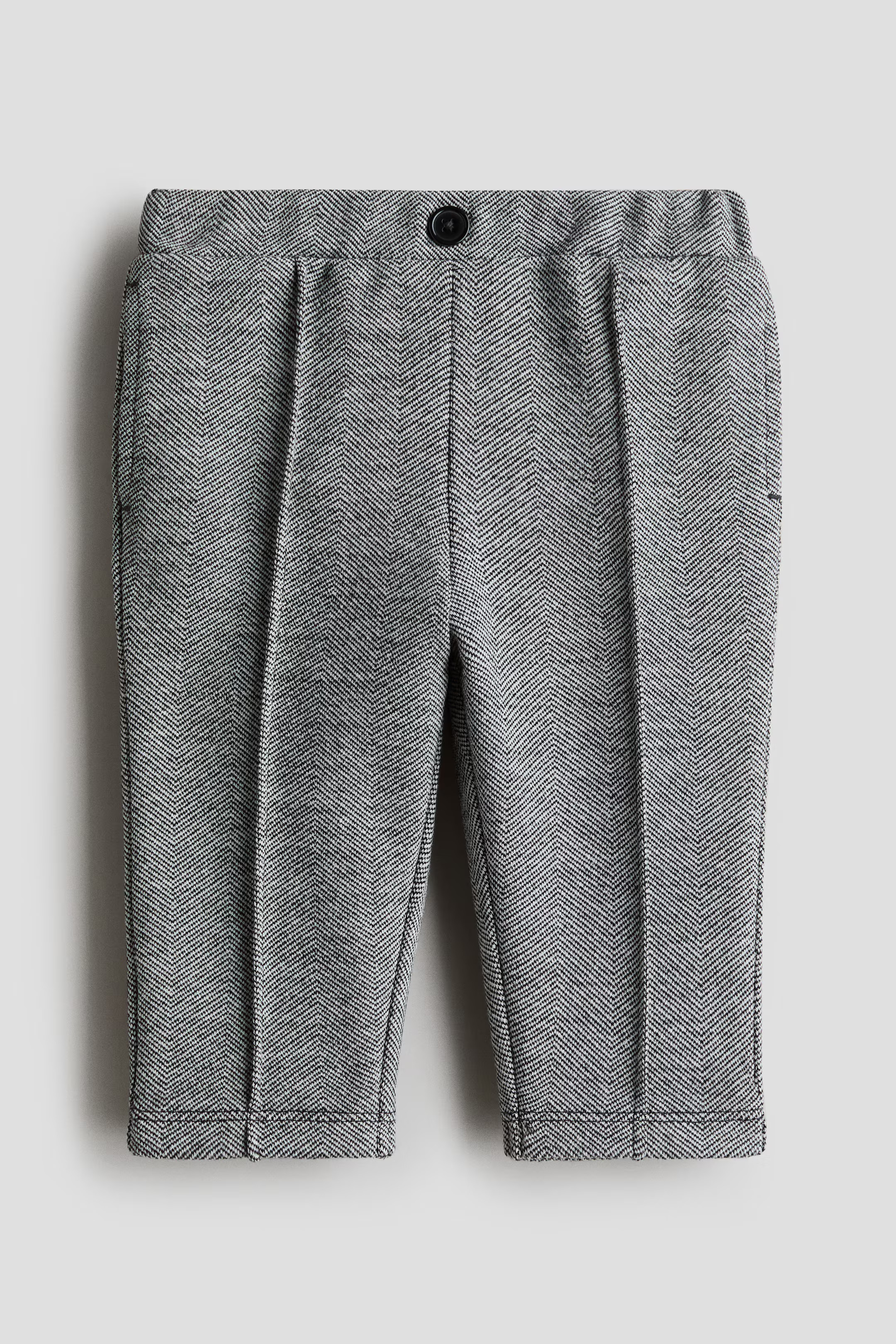 Gray/herringbone-patterned Dressy Sweatpants for kids | H&M CA | H&M (US + CA)
