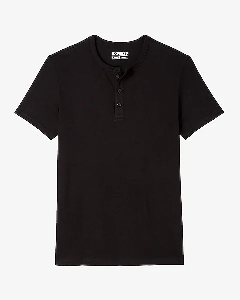 Slim Supersoft Short Sleeve Henley | Express