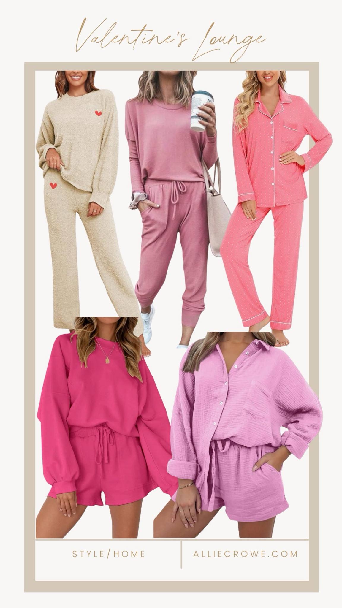 Valentine's Day lounge wear

Valentine's Day fashion  Loungewear  Women's loungewear  Women's fashion  Valentine's Day outfits  Women's set  Casual outfit  Casual look  Athleisure  AllieCrowe  Farmhouse4010



#LTKSeasonal #LTKStyleTip