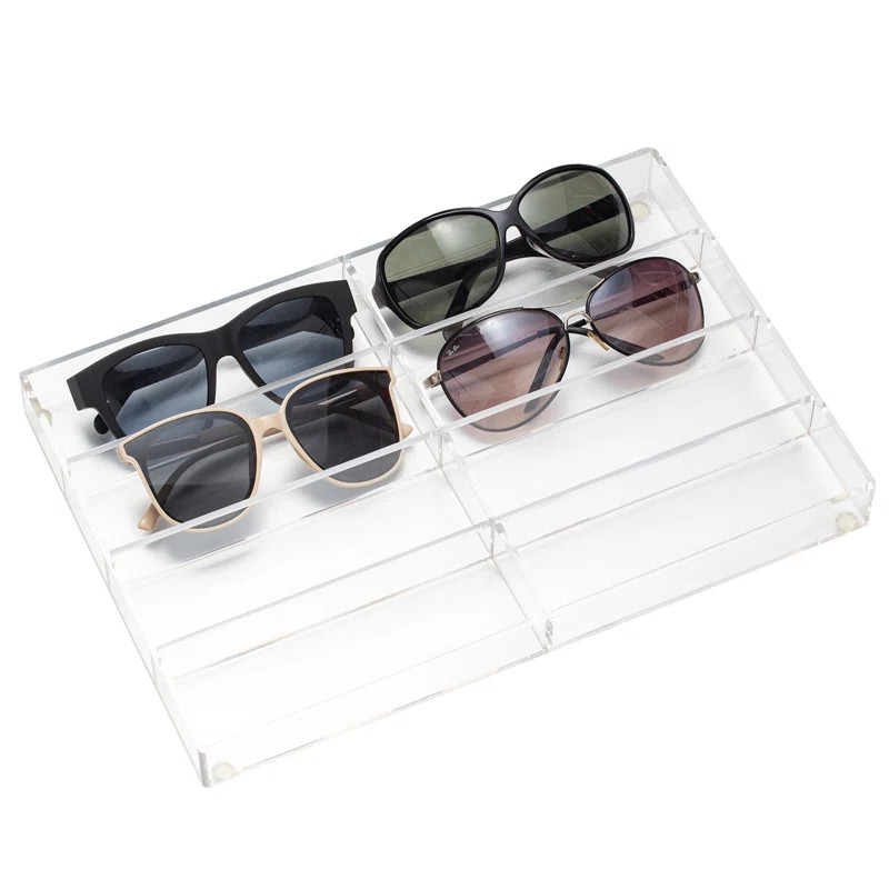 Rebrilliant 8 Slot Acrylic Sunglasses Organizer Tray & Reviews | Wayfair | Wayfair North America