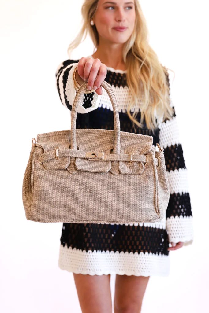 NEW!! Luxe Jute Handbag | Glitzy Bella