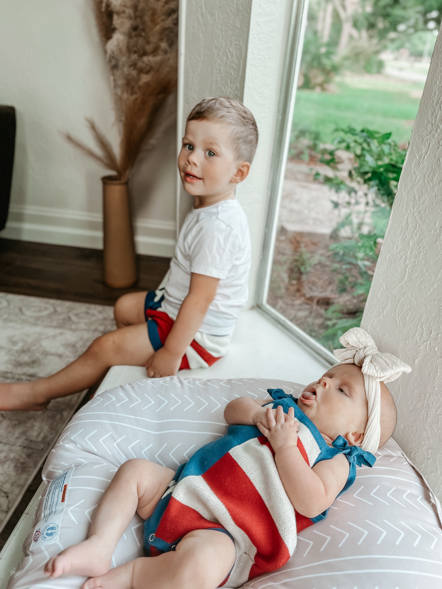 Who said boys and girls can’t match? ❤️🇺🇸 these pieces are from June and Grey 

#LTKKids #LTKBump #LTKBaby