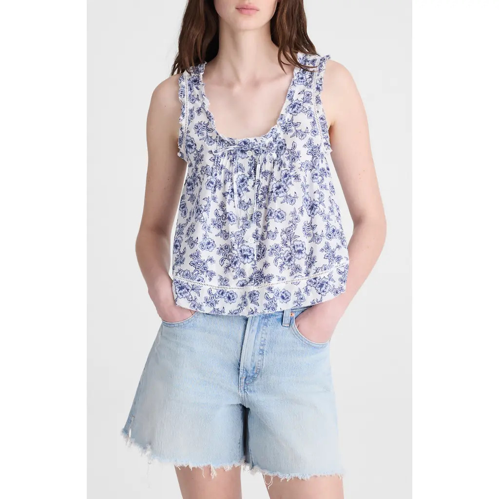 Madewell The Leah Top in Sky Blue at Nordstrom, Size Xx-Large | Nordstrom