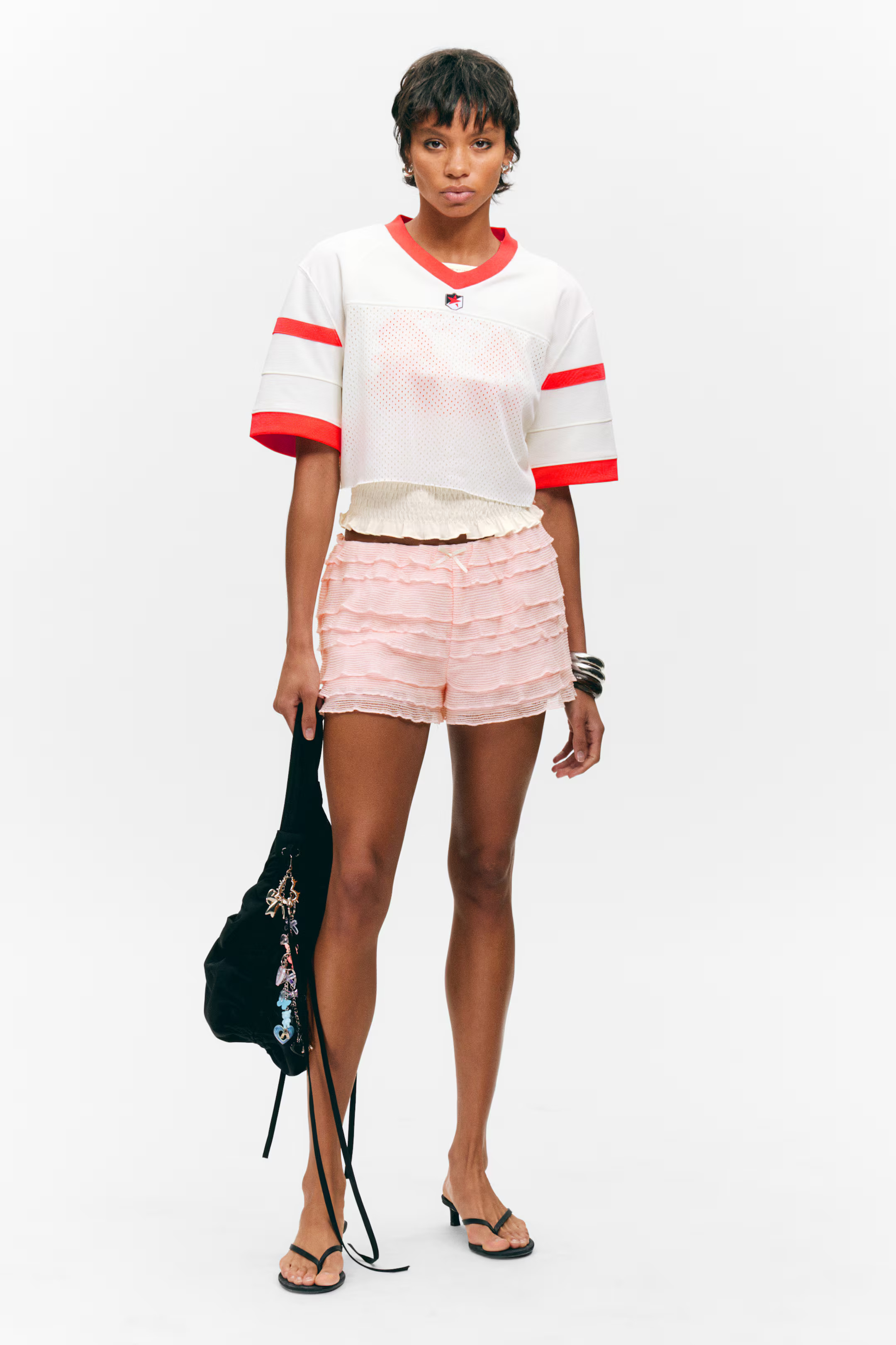Frilled Lace Mini Shorts | H&M (UK, MY, IN, SG, PH, TW, HK)
