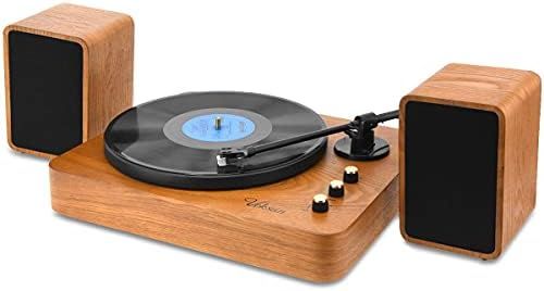 Amazon.com: Voksun 3-Speed Precision Turntable with Dual 15 Watt Speakers, High Fidelity Vinyl Re... | Amazon (US)