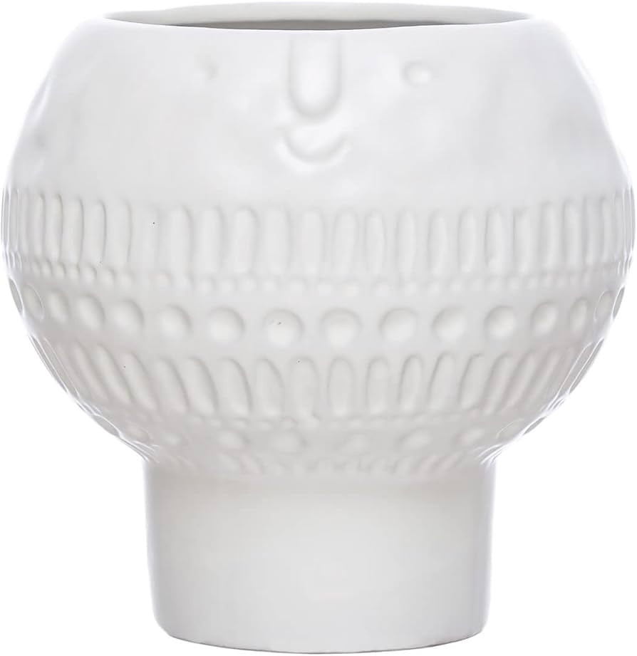 Bloomingville Stoneware Footed Planter with Face, Reactive Glaze | Amazon (US)