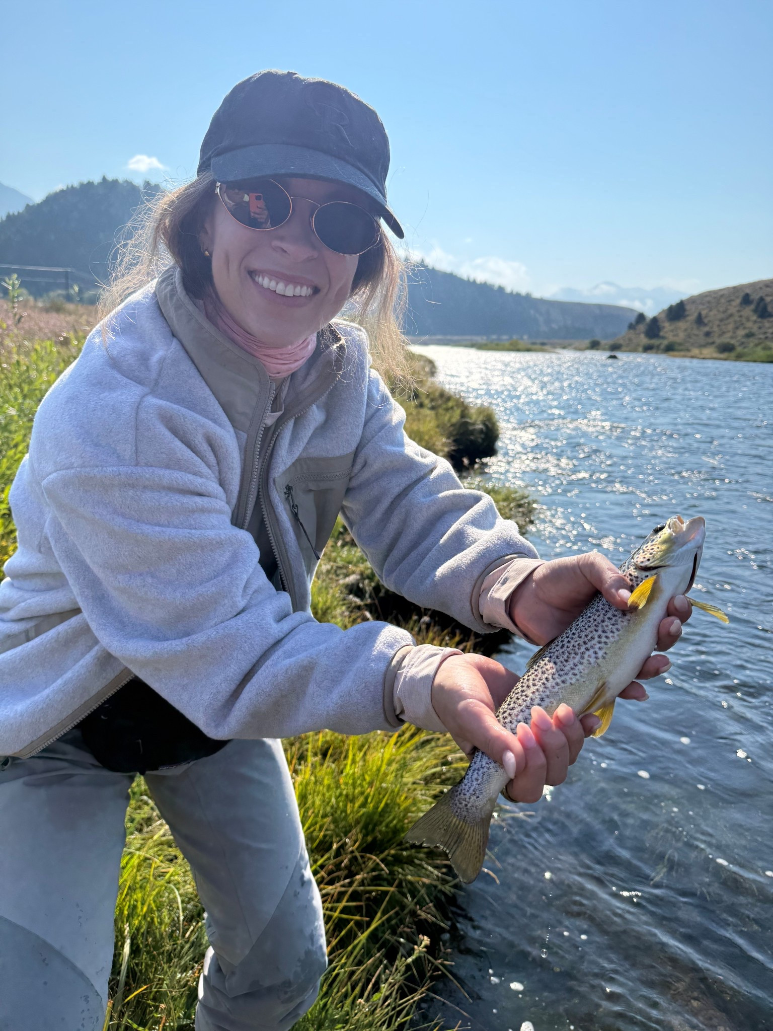 First fish! Cool in the mornings… hot in the afternoons! #patagonia 

#LTKTravel #LTKSeasonal #LTKWorkwear