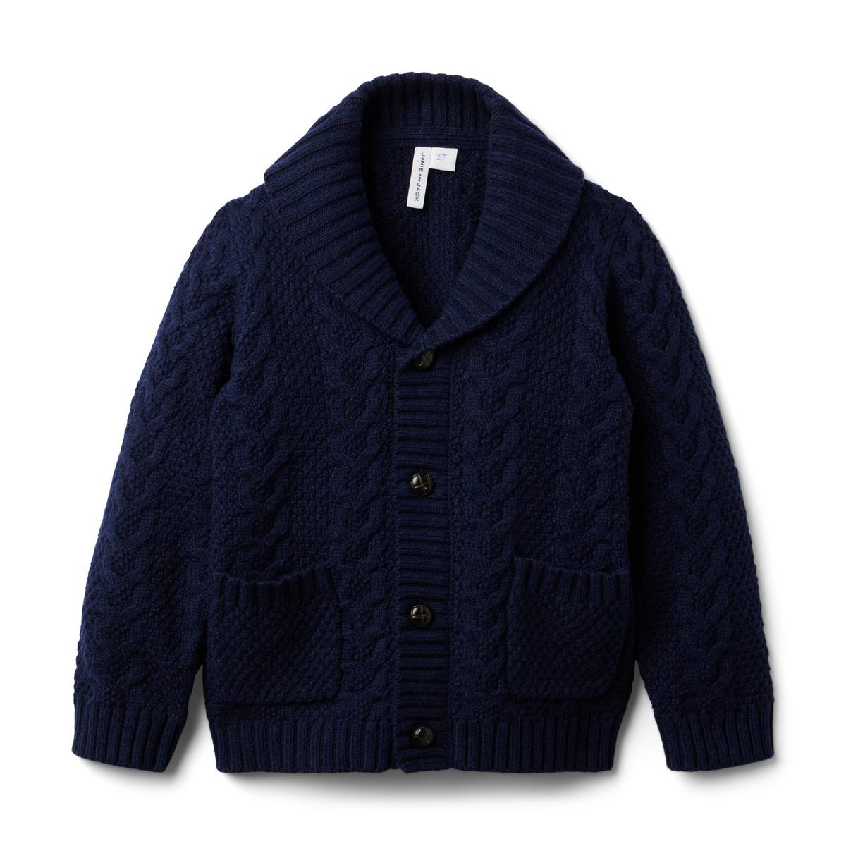 The Cable Shawl Collar Cardigan | Janie and Jack