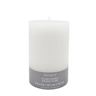 4" x 6" White Pillar Candle by Ashland® | Michaels Stores