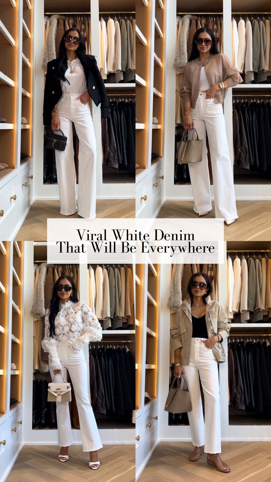 The most flattering white jeans that are selling out! 
Citizens white jeans wearing a 23
Frame white jeans wearing a 24
Madewell cropped flare jeans wearing a 24
Levi’s white straight leg jeans wearing a 24



#LTKSeasonal #LTKOver40 #LTKPetite