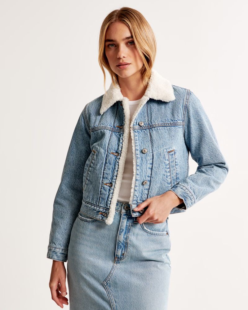 Winterized Denim Sherpa Jacket curated on LTK