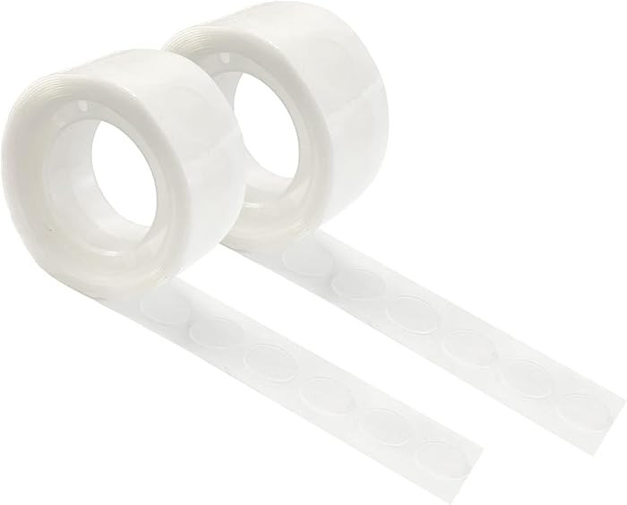 HANWER 200 PCS Glue Points for Balloons, Removable Sticky Point Tape, Adhesive Double Sided Clear... | Amazon (US)