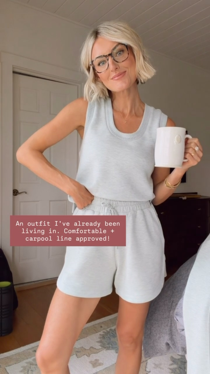 @Varley ‘s loungewear truly cannot be beat! The material is so soft! Wearing XS in tank & S in shorts! 

Loverly Grey, Varley, loungewear, lounge sets, matching sets, travel outfit

#LTKTravel