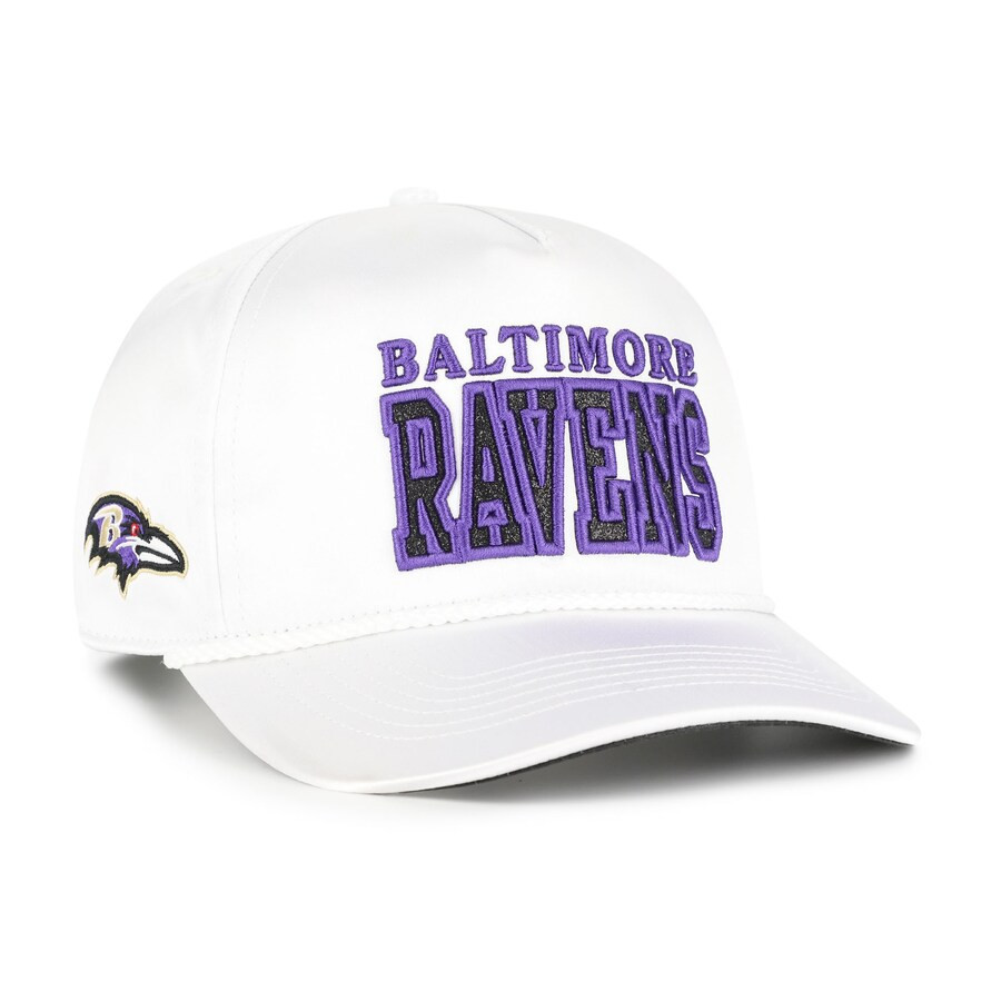 Baltimore Ravens '47 Women's Outspoken Hitch Adjustable Hat - White | Fanatics