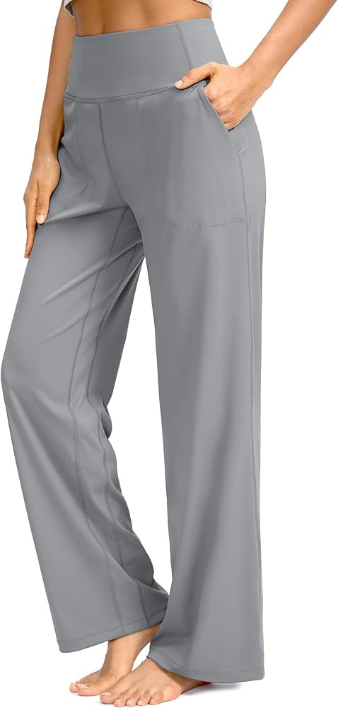 Soothfeel Wide Leg Pants Yoga Work Pants Lounge Sweatpants Dress Pants | Amazon (US)