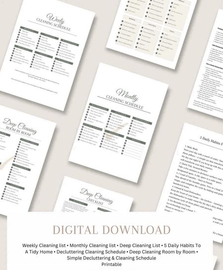 All-in-One Cleaning Schedule. Weekly Cleaning, Monthly Cleaning, Deep Cleaning, Decluttering, and more. Printable & Customizable. Only $1.99‼️

Tap icon to purchase from ETSY

Follow my shop @allthingsnew_home on the @shop.LTK app to shop this post and get my exclusive app-only content!

#liketkit 
@shop.ltk
https://liketk.it/4ps5u

Follow my shop @allthingsnew_home on the @shop.LTK app to shop this post and get my exclusive app-only content!

#liketkit  
@shop.ltk
https://liketk.it/4BLVH

Follow my shop @allthingsnew_home on the @shop.LTK app to shop this post and get my exclusive app-only content!

#liketkit #LTKfamily #LTKSeasonal #LTKhome #LTKhome #LTKsalealert #LTKfindsunder50 #LTKhome #LTKfindsunder50 #LTKU
@shop.ltk
https://liketk.it/4DrSd

#LTKhome #LTKU #LTKfindsunder50