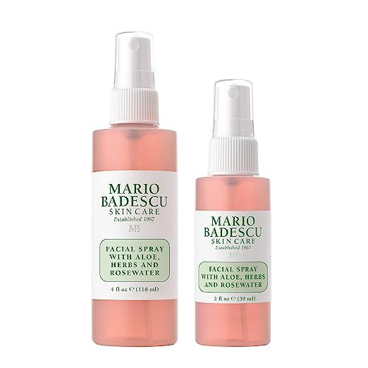 Mario Badescu Facial Spray with Aloe, Herbs and Rosewater for All Skin Types | Face Mist that Hyd... | Amazon (US)