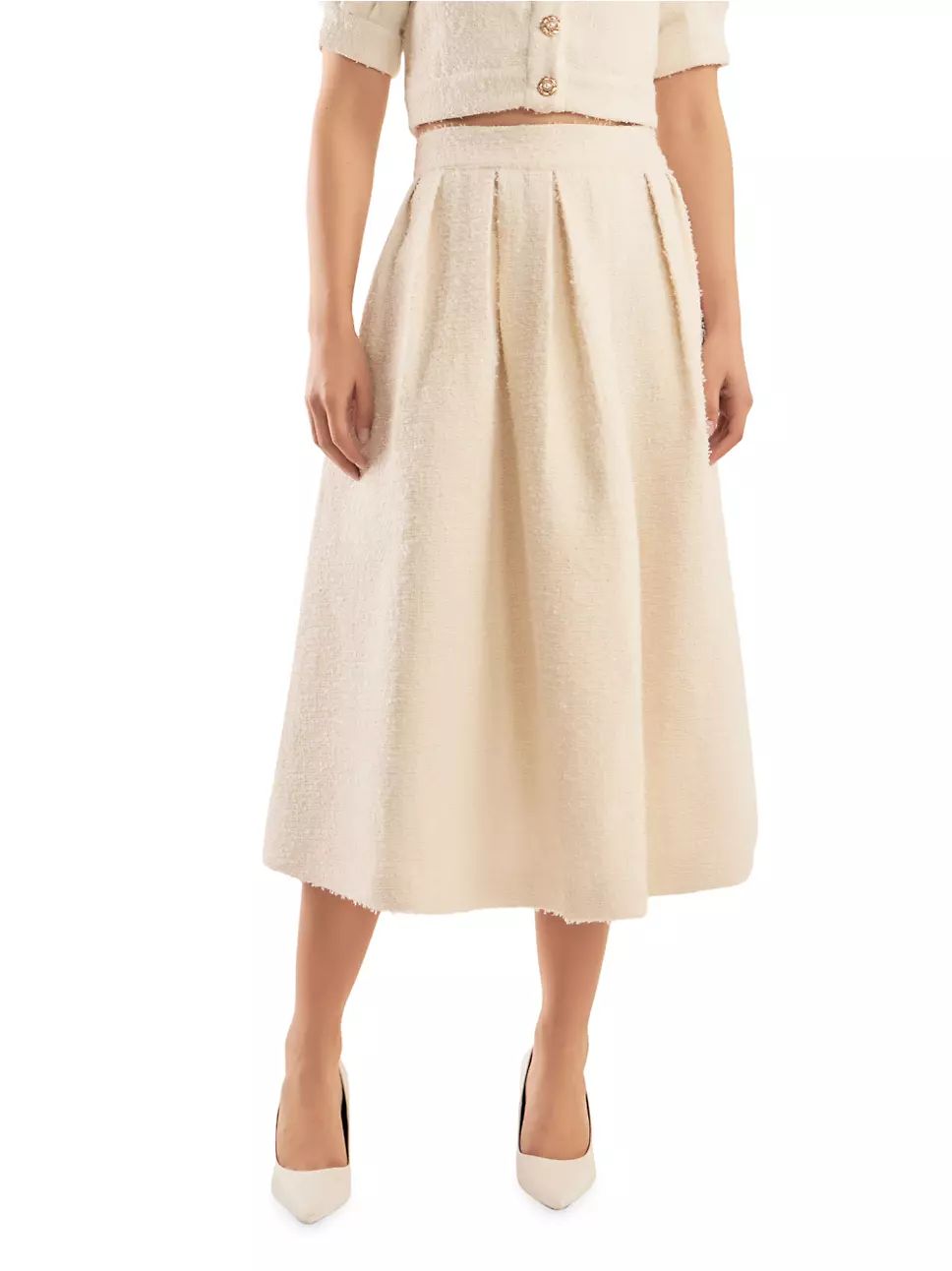 Tweed Midi Skirt | Saks Fifth Avenue